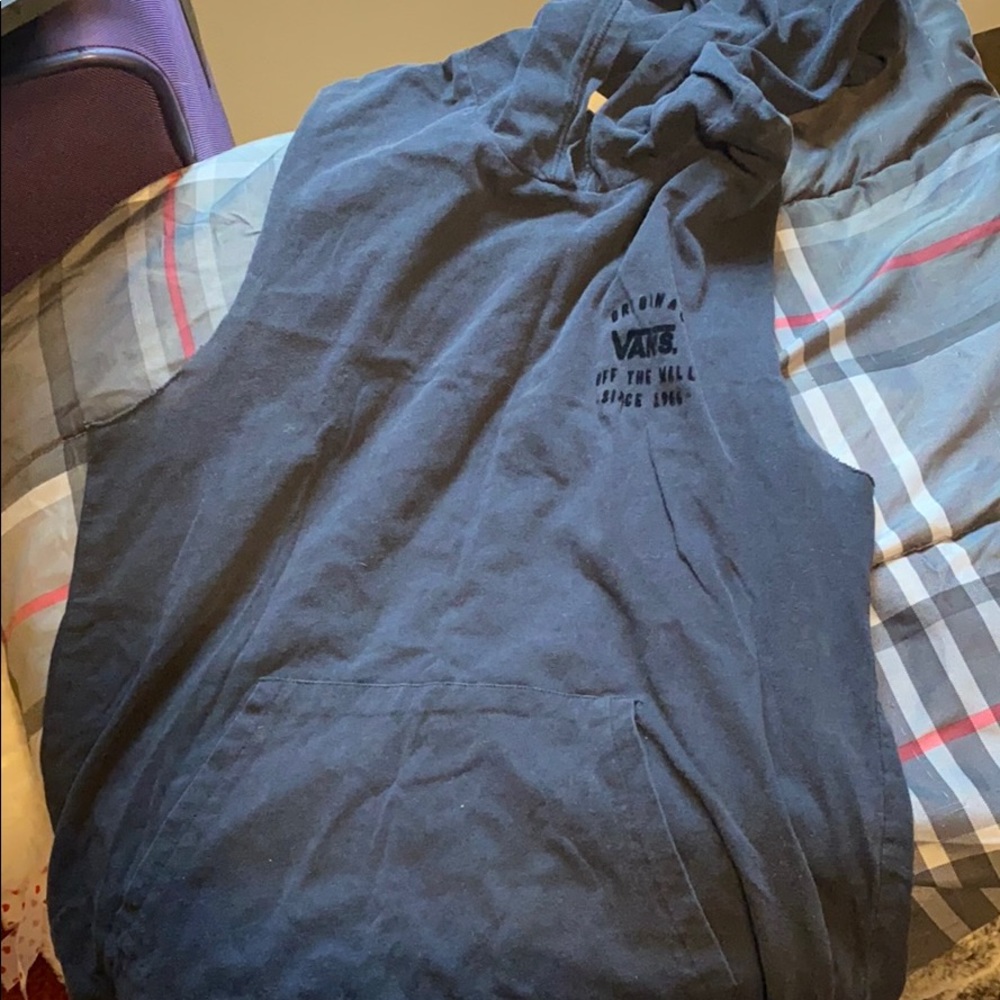 Vans cut off hoodie